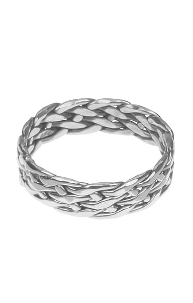 Ladies Tianguis Jackson Plaited Sterling Silver Ring