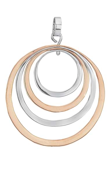 Tianguis Jackson Copper & Silver Circle Pendant