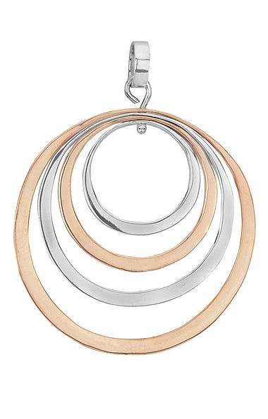 Tianguis Jackson Copper & Silver Circle Pendant
