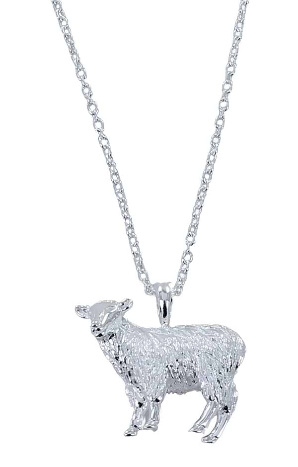 Reeves & Reeves Silver Sheep Pendant Necklace
