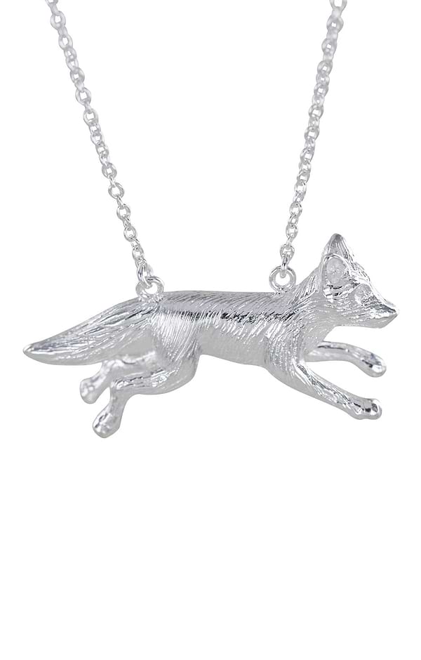 Reeves & Reeves Running Fox Pendant Necklace