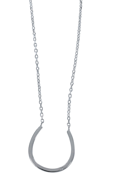 Reeves & Reeves Silver Horseshoe Necklace
