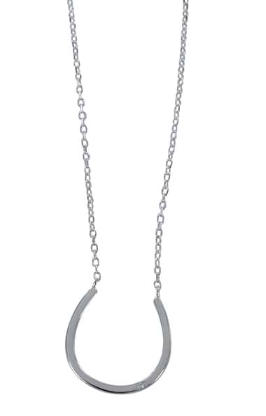 Reeves & Reeves Silver Horseshoe Necklace