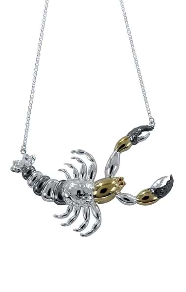 Reeves & Reeves Silver Supersize Lobster Necklace