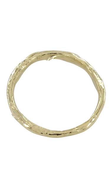 Ladies Reeves & Reeves Ring Gold Bark Textured ring