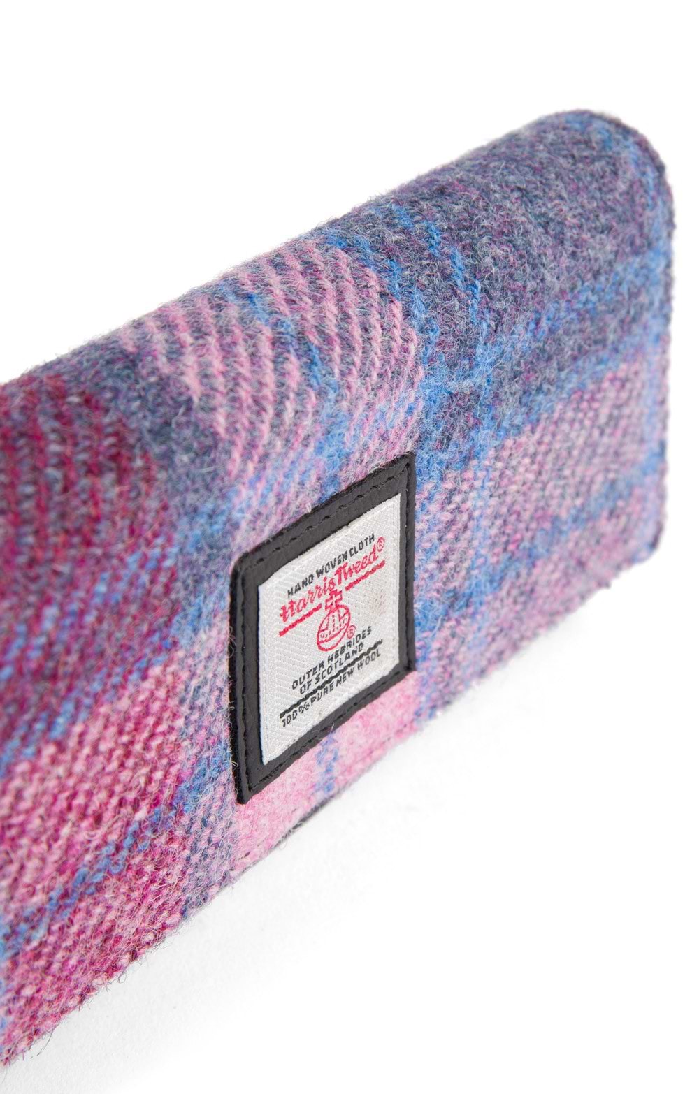 Terrapin Trading Scottish Harris Tweed Crossbody Bag - Pastel Pink Tweed Purse, Zipper Closure - View #9