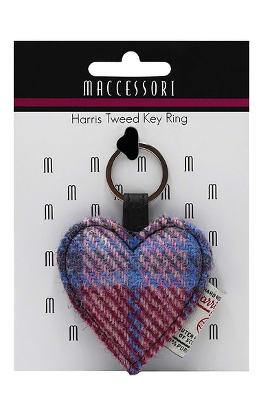 Harris Tweed® Heart Keyring
