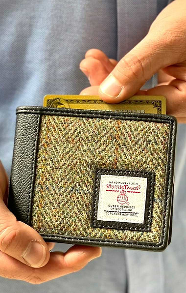 Men's Harris Tweed® Trifold Wallet