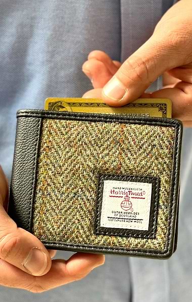 Men's Harris Tweed® Trifold Wallet
