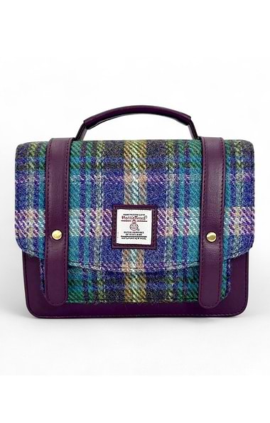 Ladies Mini Messenger Bag Trimmed with Harris Tweed®