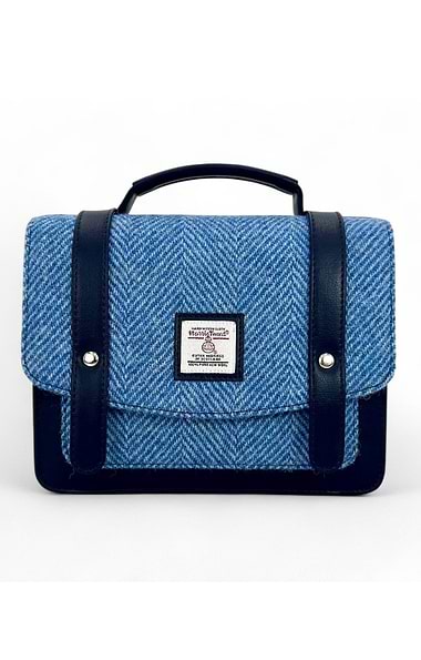 Ladies Mini Messenger Bag Trimmed with Harris Tweed®