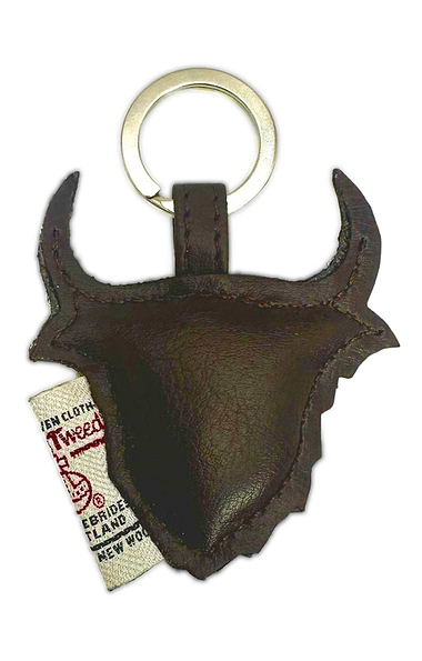 Highland Cow Keyring with Harris Tweed®