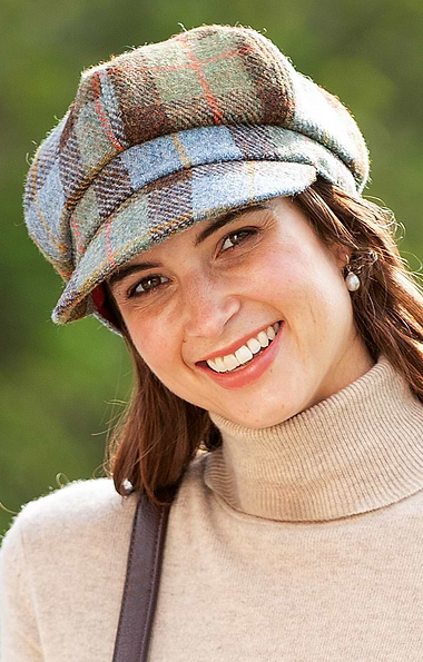 Ladies Harris Tweed® Baker Boy Cap