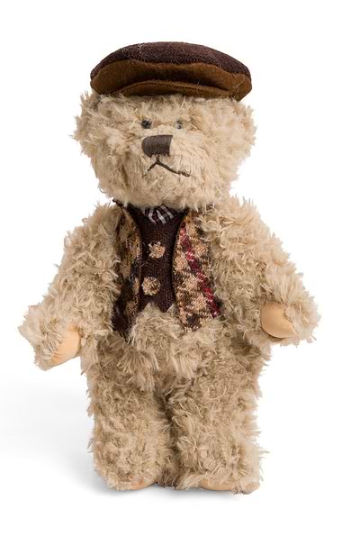 25cm Bear Dressed in Harris Tweed®