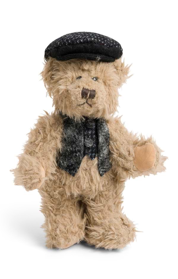 25cm Bear Dressed in Harris Tweed®
