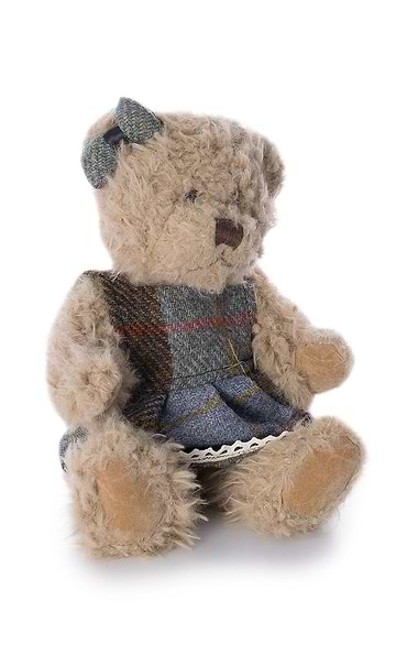 25cm Bear Dressed in Harris Tweed®
