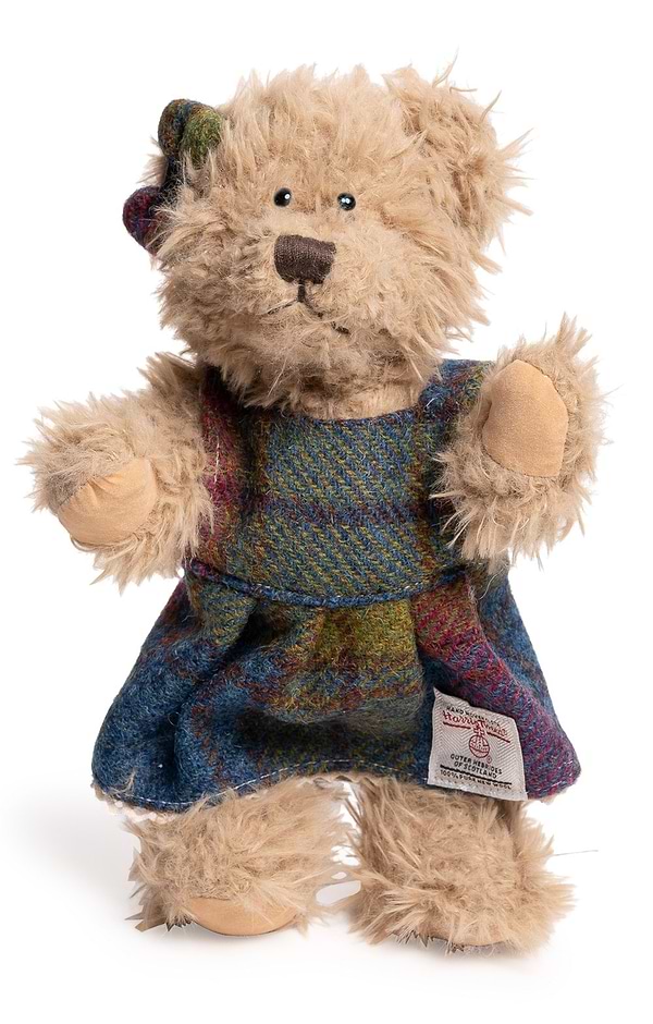 25cm Bear Dressed in Harris Tweed®