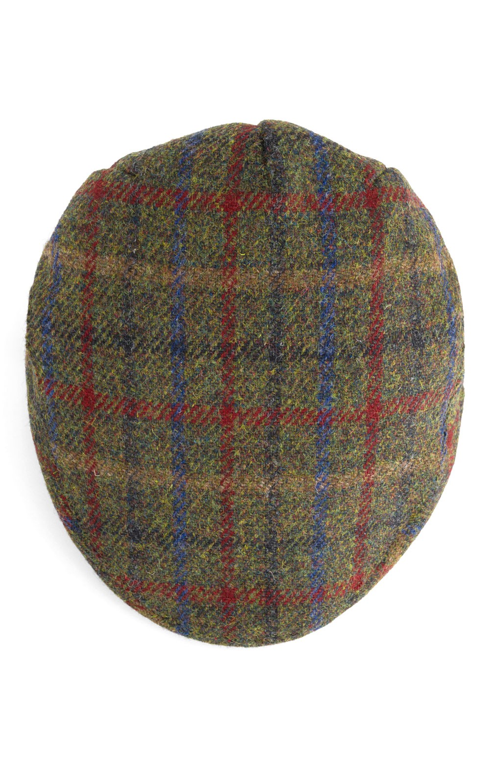 Harris tweed Flat cap Blauw visgraat – Harris Tweed Shop