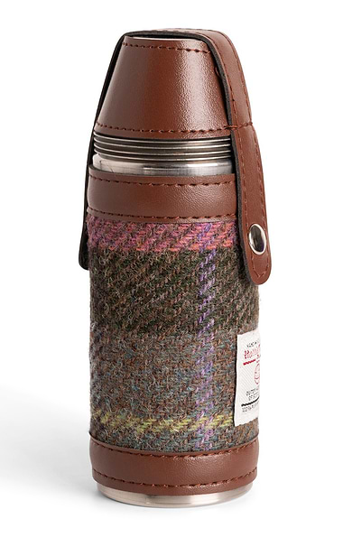 Harris Tweed® Covered Hunting Flask