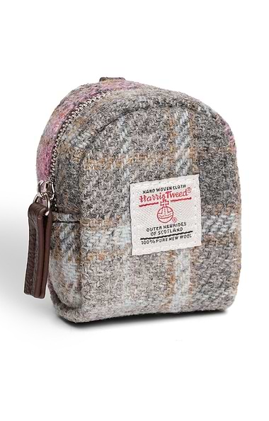 Ladies Harris Tweed® Cava Micro Pouch Keyring