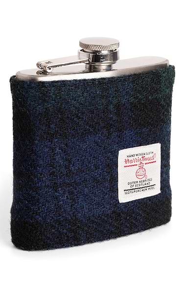 Three Pint Hip Flask Covered in Harris Tweed®