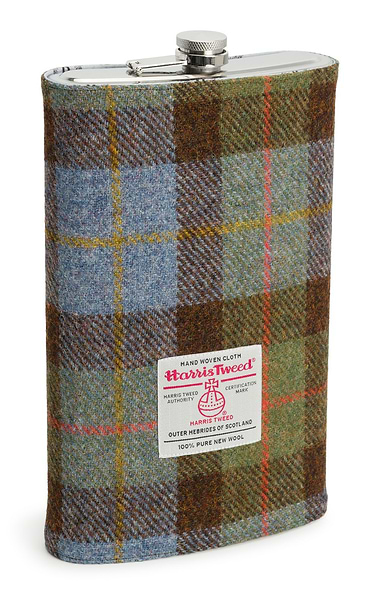 Three Pint Hip Flask Covered in Harris Tweed®