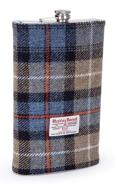 Three Pint Hip Flask Covered in Harris Tweed®
