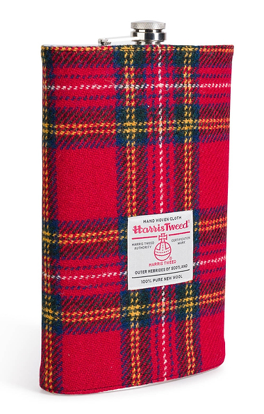Three Pint Hip Flask Covered in Harris Tweed®