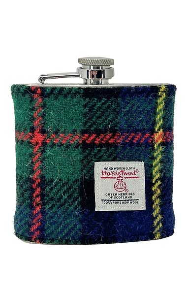 Six Ounce Boxed Harris Tweed® Covered Flask