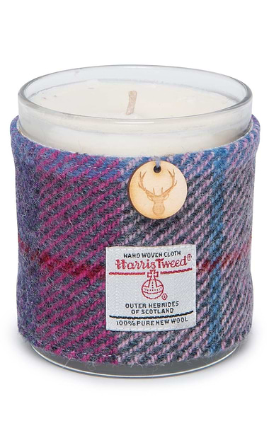 Harris Tweed® Covered Glass Candle
