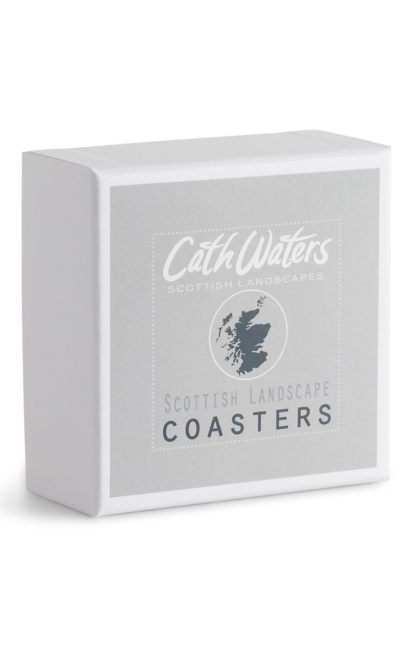 Cath Waters Scottish Landscape Set of 4 Coasters