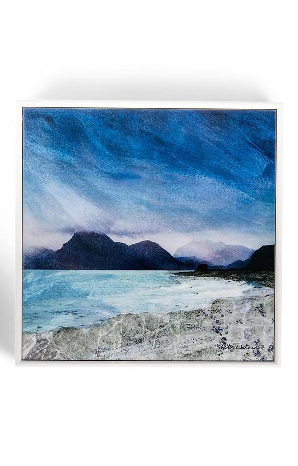 Cath Waters Scottish Landscape Framed Ceramic Tile