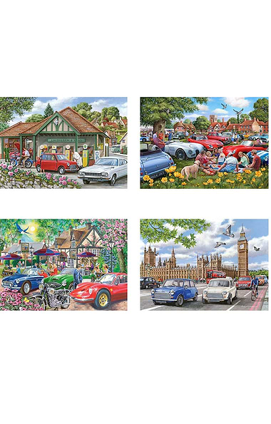 4 x 500 Piece Jigsaw Puzzle Set