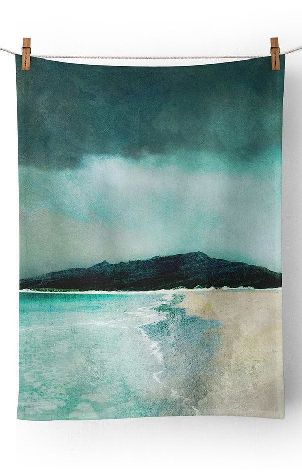 Cath Waters Scottish Landscape Tea Towel