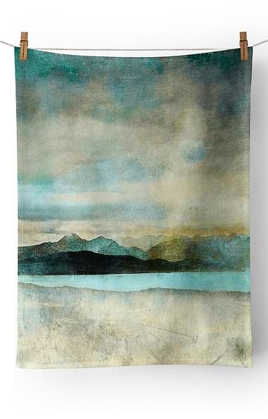 Cath Waters Scottish Landscape Tea Towel