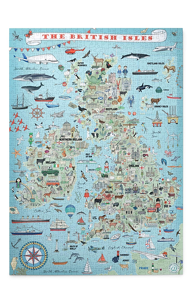 Emma Lawrence British Isles 1000 Piece Puzzle