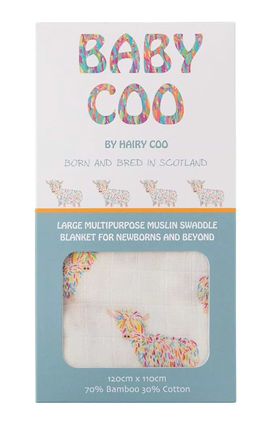 Baby Hairy Coo Muslin Swaddle