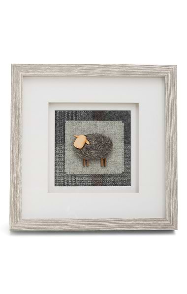 Southbeach Designs Grey Framed Tweed Animal
