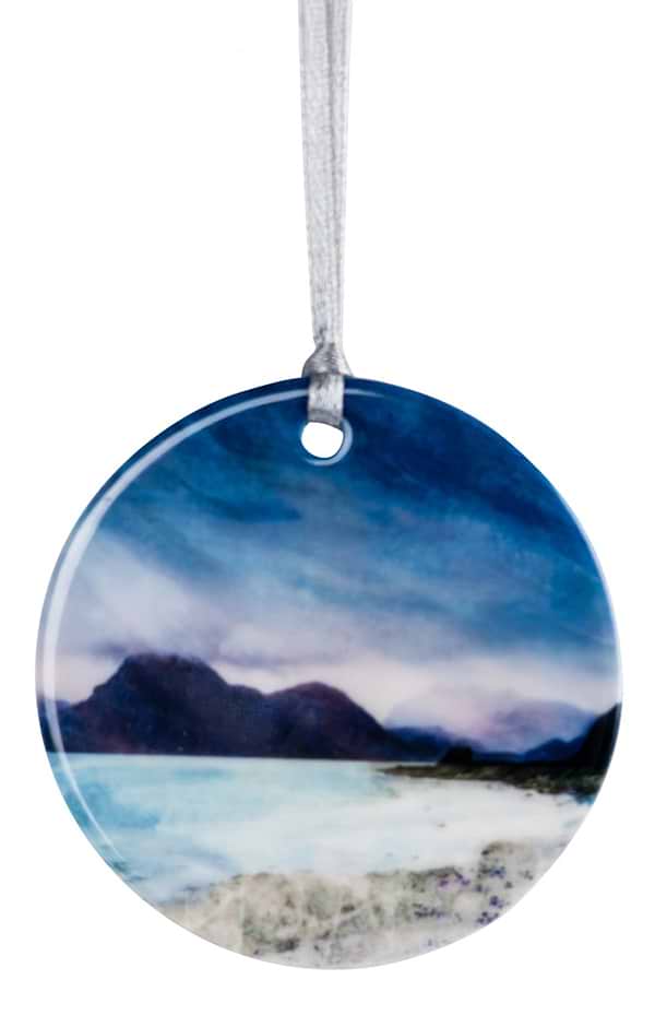 Cath Waters Scottish Landscape Porcelain Ornament