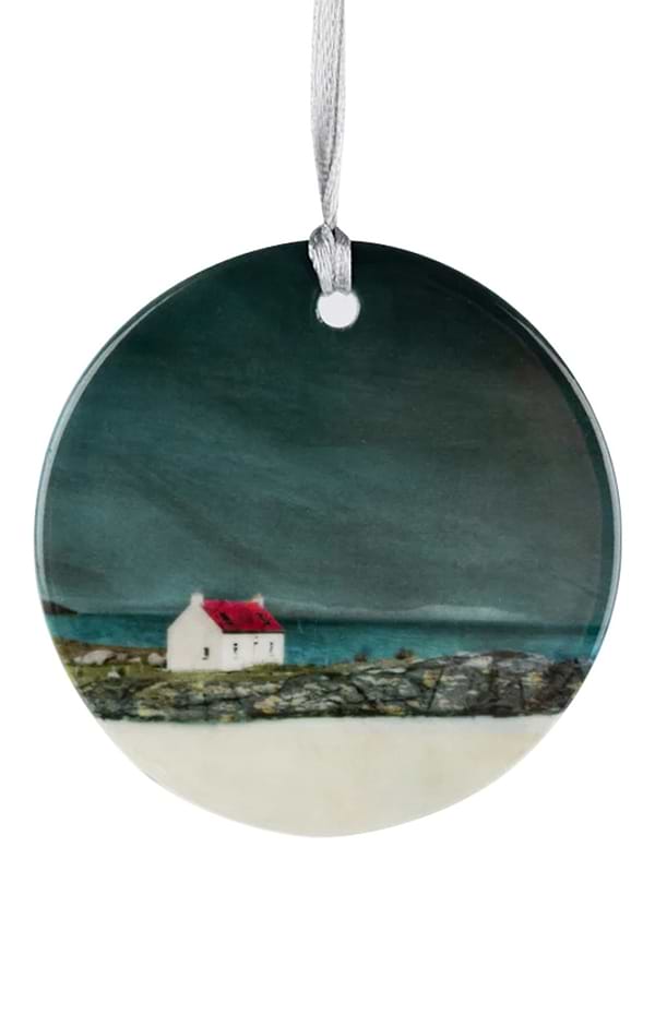 Cath Waters Scottish Landscape Porcelain Ornament