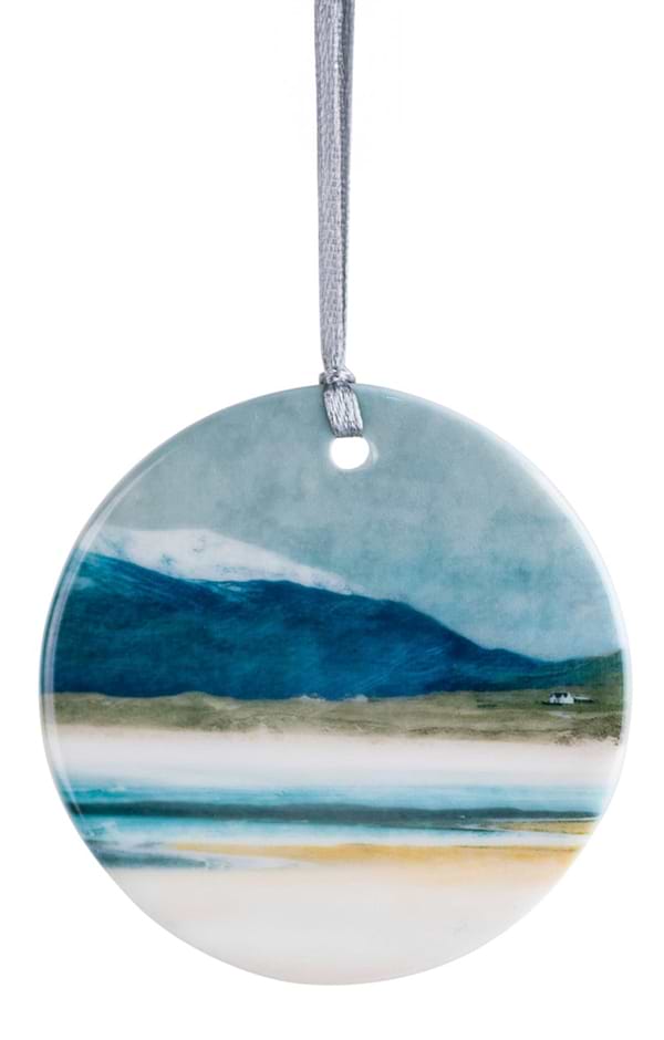 Cath Waters Scottish Landscape Porcelain Ornament