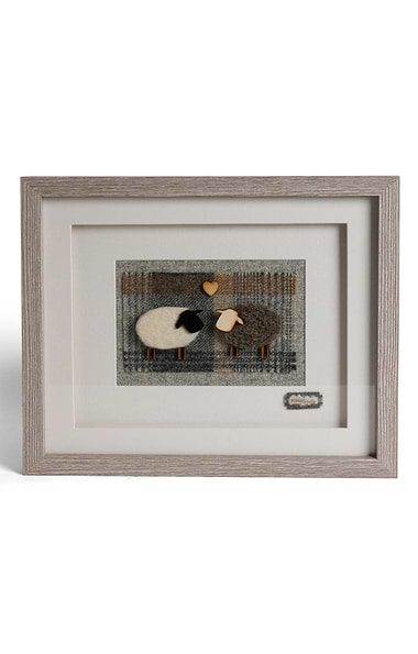 Southbeach Designs Tweed & Wool Two Sheep Picture