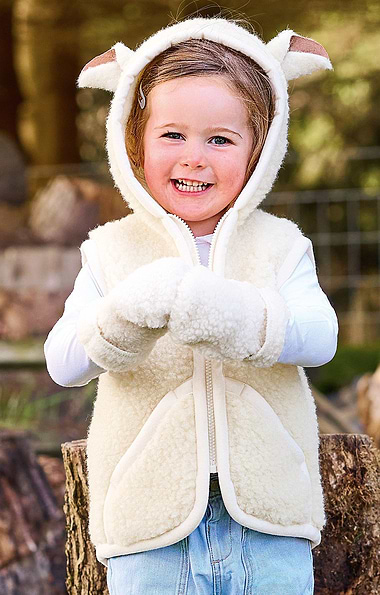 Child’s Wool Gilet With Ears