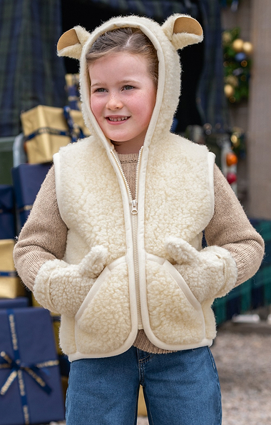 Child’s Wool Gilet With Ears