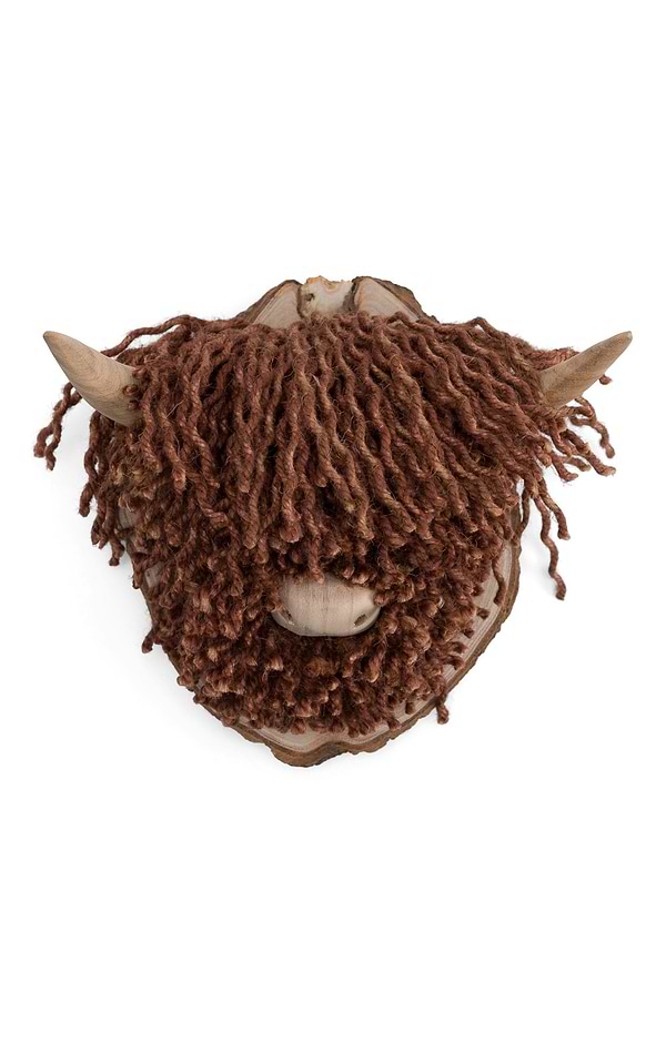 Mini Highland Cow Wall Head