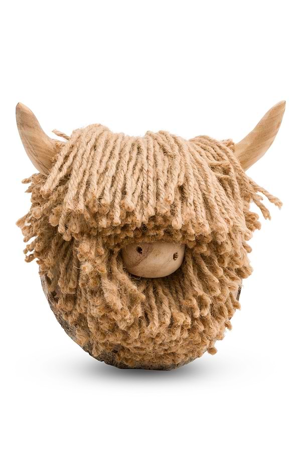 Mini Highland Cow Wall Head