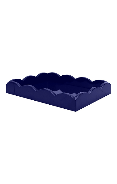 Small Lacquered Scalloped Tray