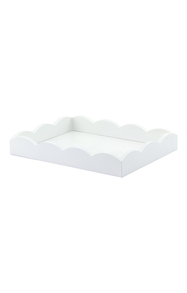 Small Lacquered Scalloped Tray