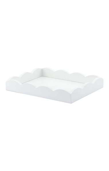 Small Lacquered Scalloped Tray
