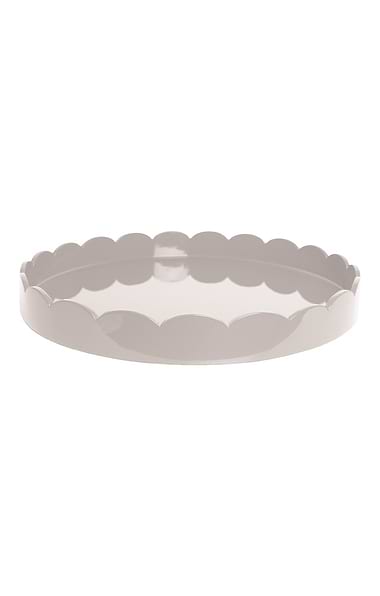 Round Large Lacquered Scallop Tray